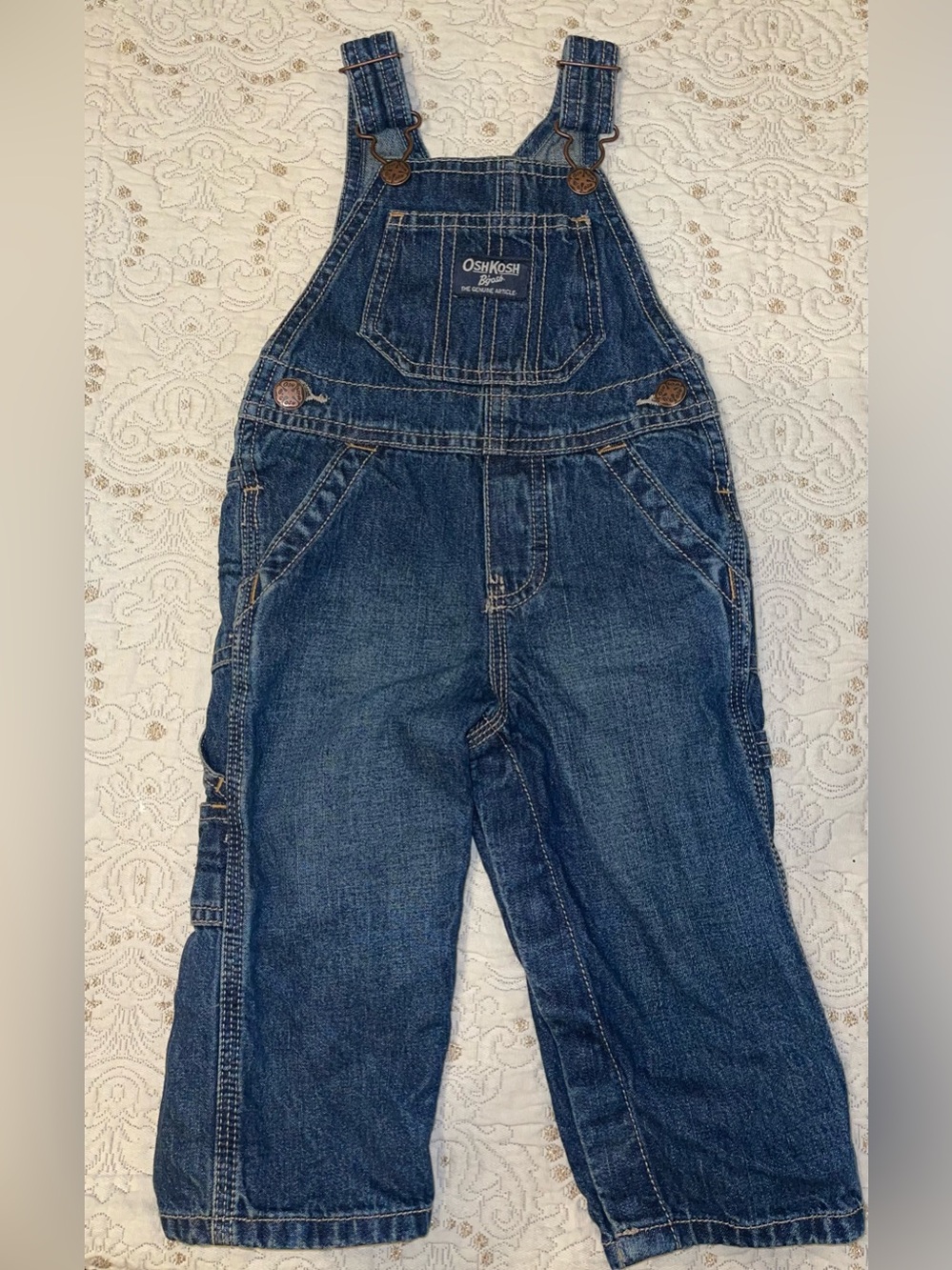 OshKosh B’Gosh baby boy 12 Months  denim bib overalls